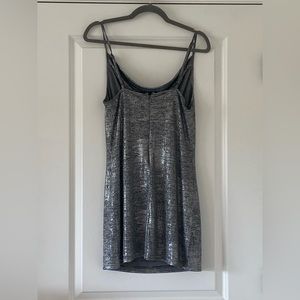 Metallic silver dress by Sage the Label size medium